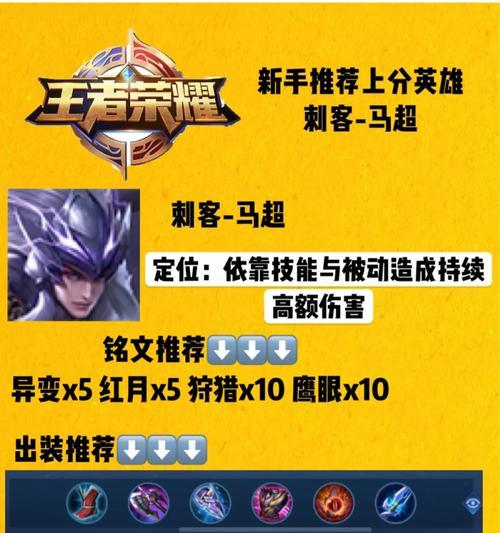 马超初代版本出装铭文攻略（走进初代版本马超的世界，提升战力，征服全场！）