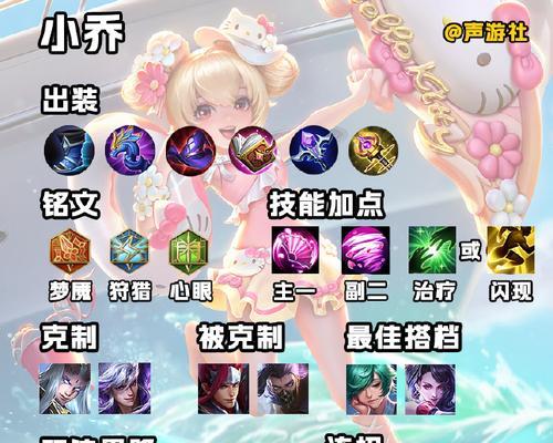 玩转小乔，铭文出装攻略（小乔铭文加成与出装选择，助你在战场上充当强力辅助）