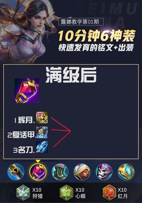 露娜对抗沉默铭文出装攻略（露娜最佳出装和铭文搭配，提升对抗沉默能力）